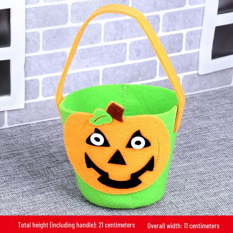 Halloween Pumpkin Trick-or-Treat Children's Handbag - Handmade Small Gift Material Pack