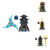 Rox Kur Ninjas Set Personalizzato Fai da Te di Mattoncini di Plastica per Bambini e Collezionisti