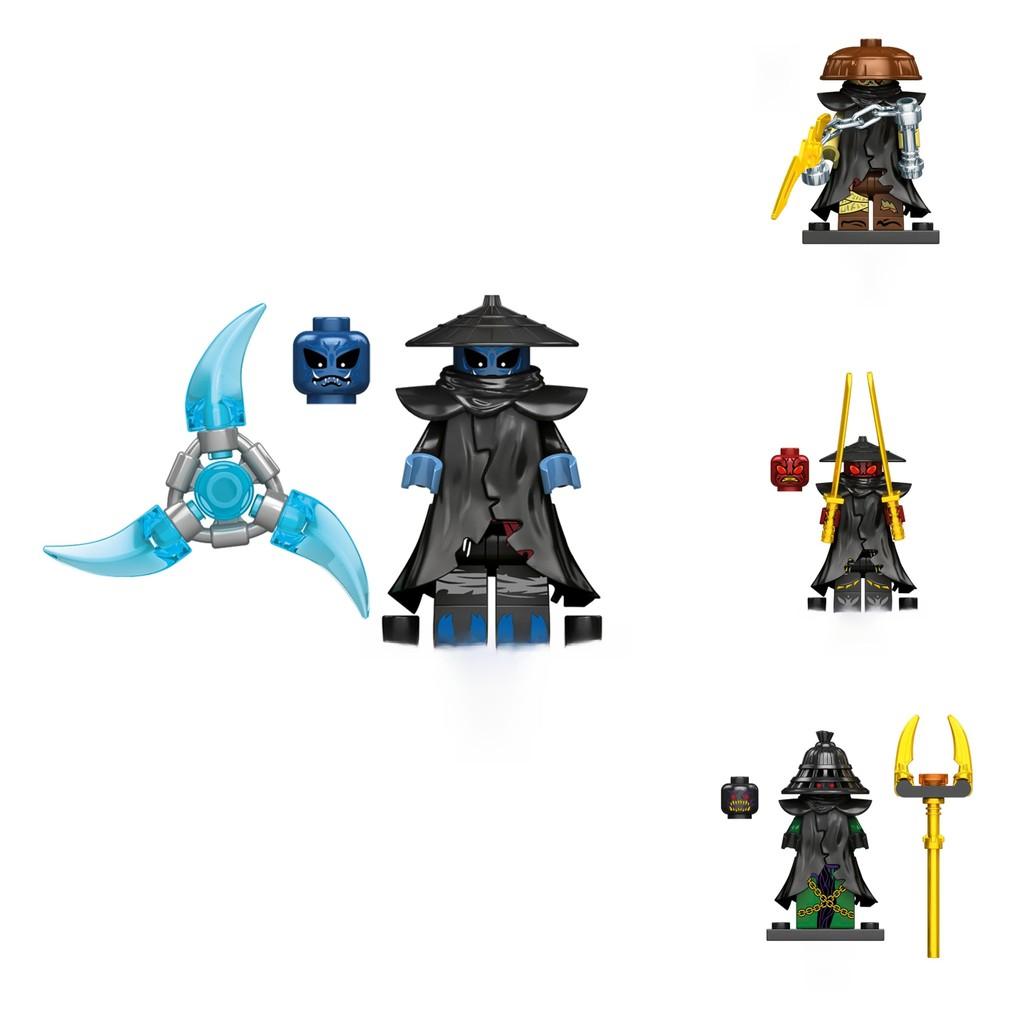 Rox Kur Ninjas Set Personalizzato Fai da Te di Mattoncini di Plastica per Bambini e Collezionisti