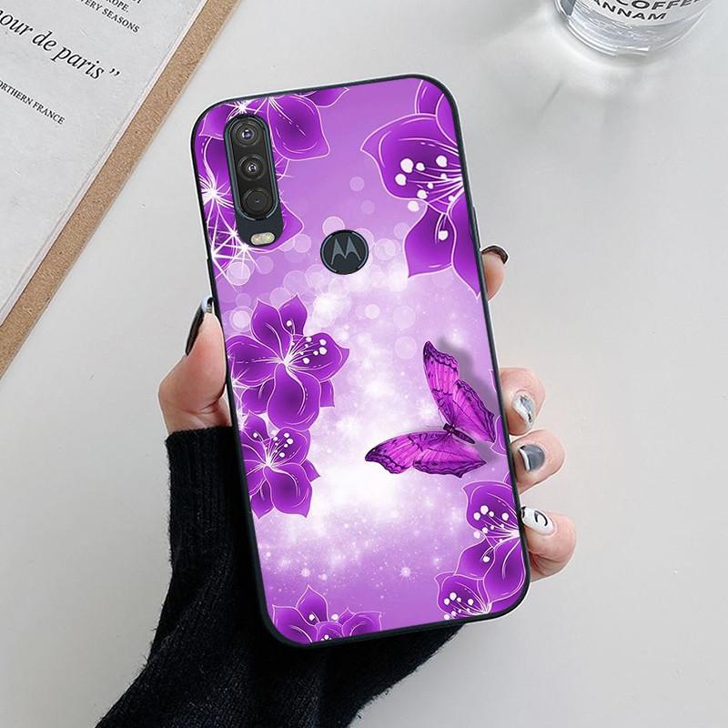 

Для Motorola Moto One Action One Hyper Чохол Милий Мультяшний Квітковий Тонкий М який Силіконовий Чохол для Телефона Для Moto One Vision Funda Coque For Moto One Vision