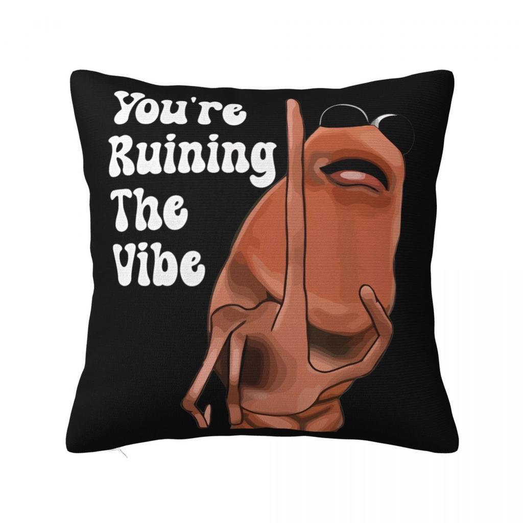Marcus The Worm Square Pillow Case Cushion Covers Creative Zipper Decorative Throw Pillow Case Cover for Sofa 40*40cm