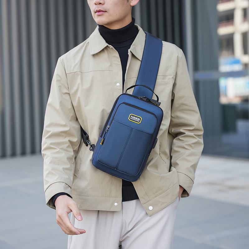 Men's Chest Bag Large Capacity Outdoor Crossbody Bag
