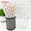 Degradable Paper Straws With Fruit Design For Summer Parties And Beverage Accessories