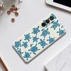 For Samsung Galaxy A36 5G Case Blue Turtle Pattern Printing Straight Edge TPU Phone Back Cover