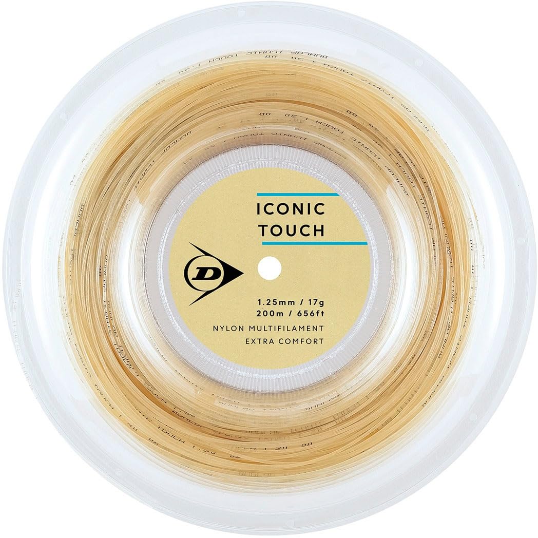

Dunlop ICONIC TOUCH Струна для тенниса DSTA32011, Катушка, 200м, Натуральный, 1.25/17G,