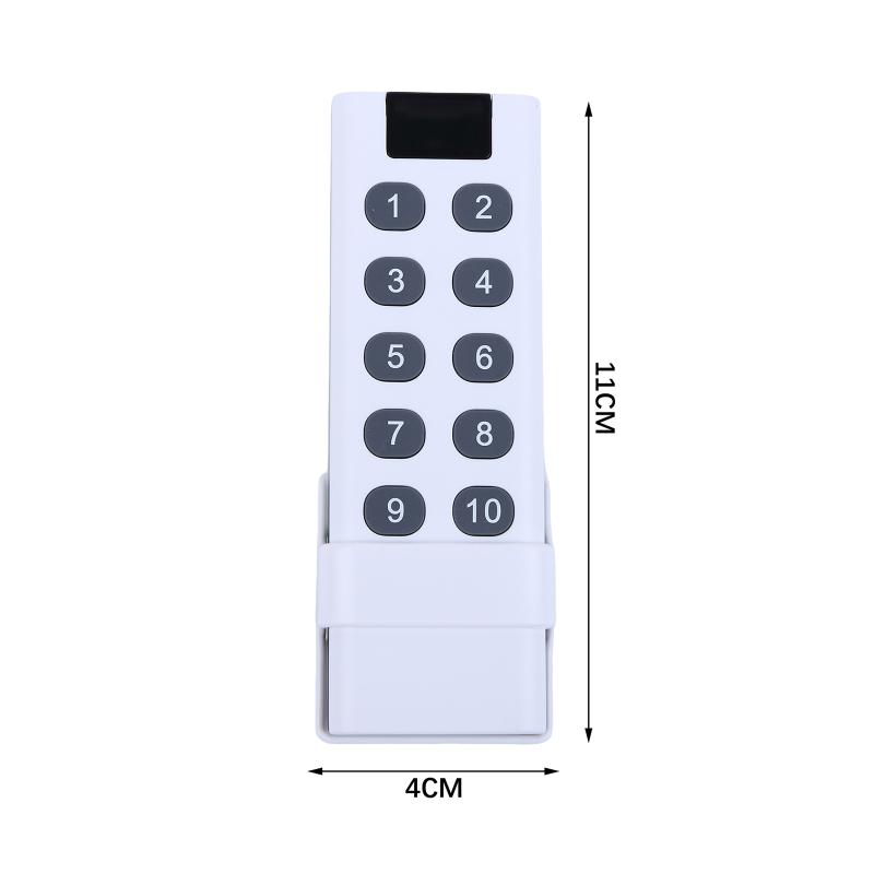 433Mhz Wireless Learning Code Digital Remote Control Transmitter For Long Distance Wireless Remote Control With 4/6/8/10 Key