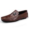 Fashion Italian Non Slip Soft Soled Flat Casual Shoes Commuting Wear-resistant Men's Driving Shoes Business Men's Leather Casual Shoes