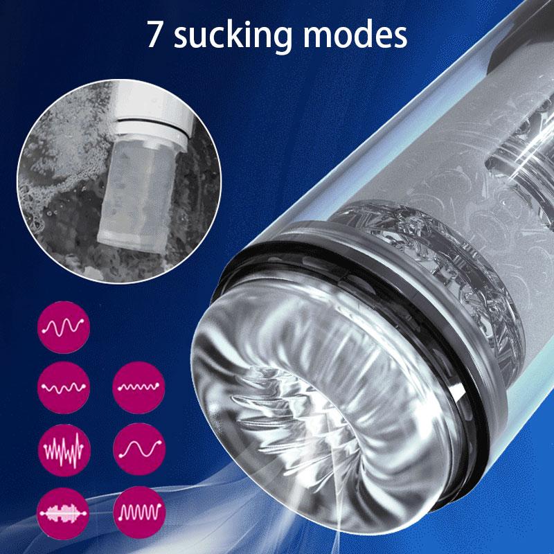 Masturbador masculino con rotación automática, totalmente impermeable, con forma de copa, para hacer mamadas, productos para adultos, juguetes sexuales para hombres