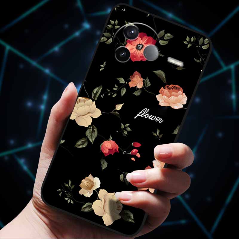 For Xiaomi POCO F7 Ultra Case Xiaomi POCO F7 Pro 3D Flowers Emboss Soft Silicone Phone Cases for POCOF7 Pro Back Cover Coque Bag