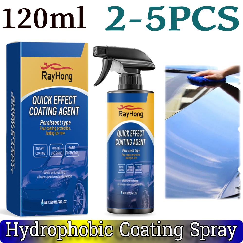 2-5PCS Hydrophobic Coating Spray 120ml Protection Quick-Dry Water Repellent Spray Water Repellent Spray Car Accessories
