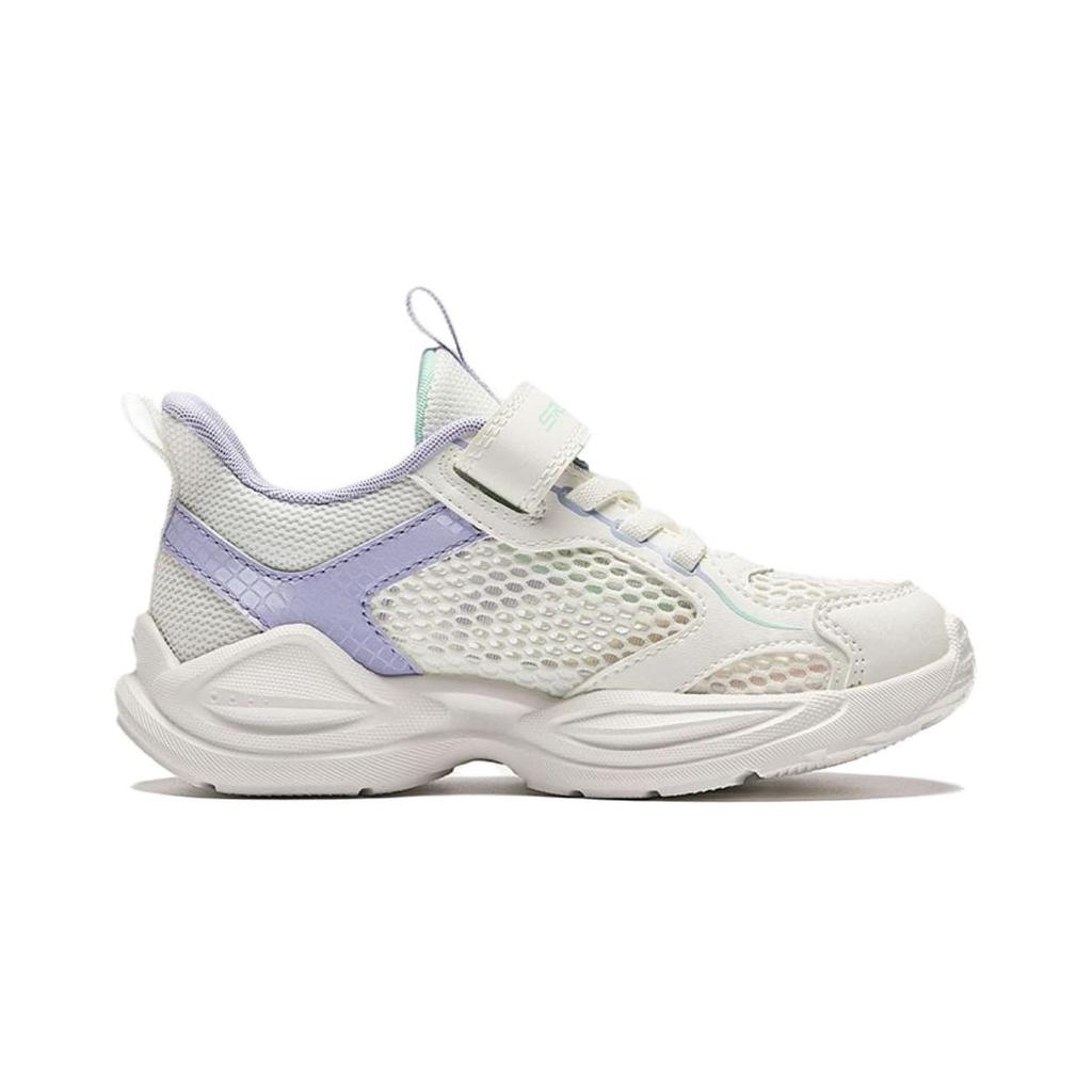 Anta Kids Shock Absorption Low Top Running Shoes Kids Running Shoes White Purple A322429905-1