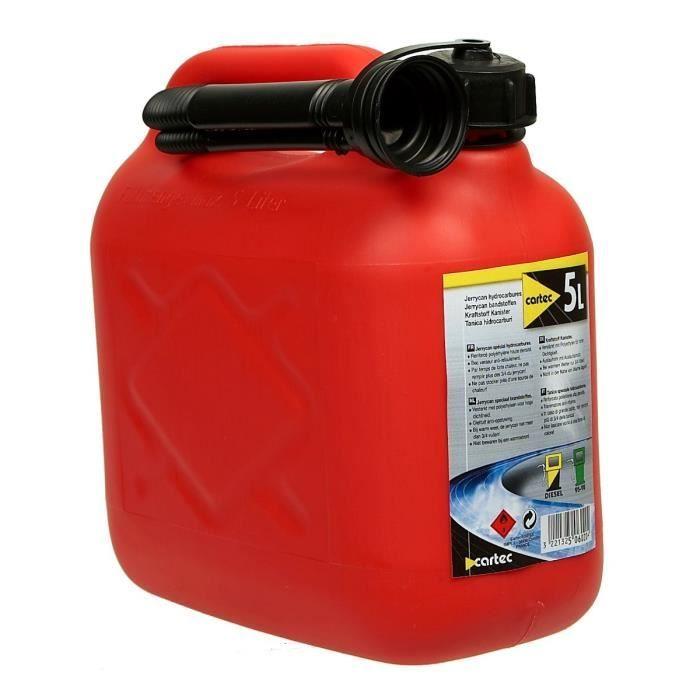 CARTEC Jerrican 5l. Homologué Carburant