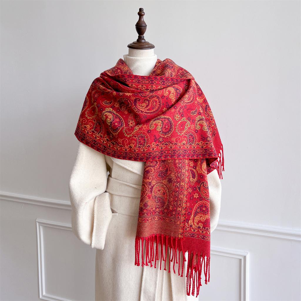 Autumn and Winter Travel Warm Cashmere Shawl Scarf Fashion Women Luxury Print Pashmina Blanket Wraps Female Poncho Bufanda
