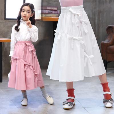 Children's Bow Skirt Spring and Autumn Girl Sweet Skirt