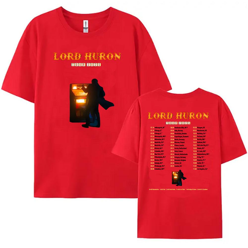 Lord Huron Tour 2025 T-shirt Rock Band Fashion Unisex Streetwear Hip Hop Casual Men Tshirts Summer Male T Shirt Graphic Clothing
