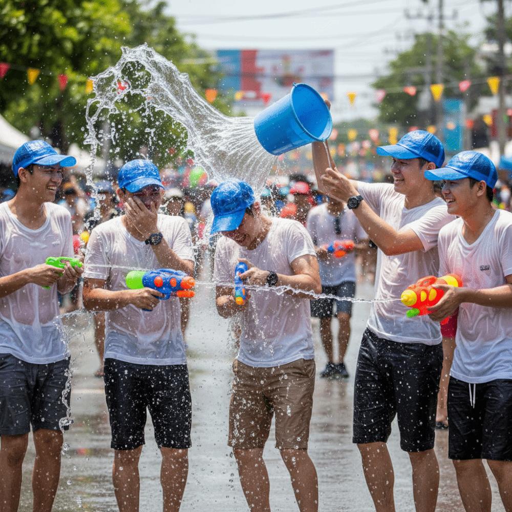 Transparent Water-Splashing Festival Hats Adjustable Brim Baseball Cap  Sun Protection