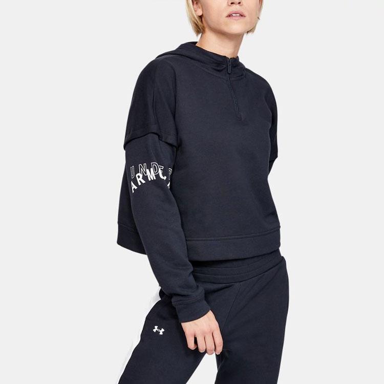 Under Armour Terry Training Hoodie Women Hoodies Black 1351806-001