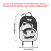 Car Seat Back Anti-kick pad,Cute Panda  PU Leather for Girls, Dirt-resistant and Wear-resistant Rear Seat Protection Pad