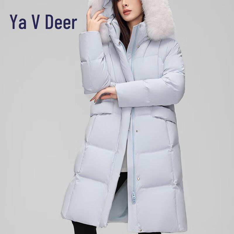 Yalu RS Damen Daunenjacke mit abnehmbarer Kapuze aus Fuchsfell