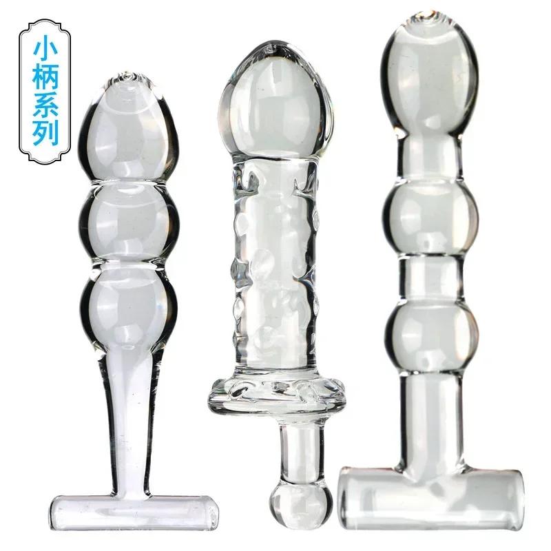 Anus Dilator Prostate Massage Stimulation Glass Anal Butt Plug Stick Sex Toy For Adult Women Anal Plug Anal Beads Vaginal G-spot