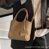 Lychee bucket bag women's new niche texture hand-to-hand shoulder crossbody bag high-end fresh vegetable basket bag