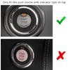 BLK Real Carbon Fiber Keyless Engine Push Start Button Cover For Nissan Infiniti
