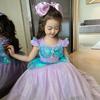 European & American Girls' Formal Mermaid Dresses - Princess Birthday Skirts for Kids