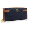 Snoopy Long Large Round with Card Cute Character Design Women's Wallet, Capacity, Zipper, Case, Multifunctional, (Blue)