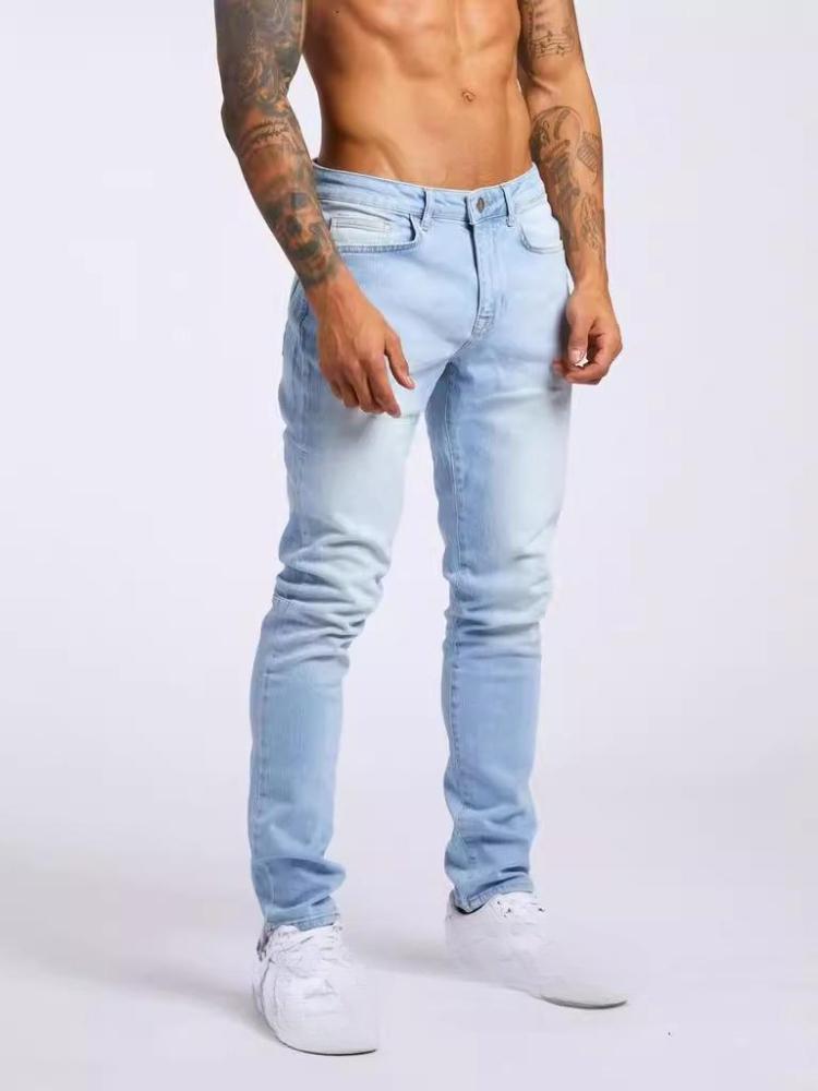 

Men s Slim Fit Stretch Denim Jeans in Multiple Colors - Light Blue, Black, Gray, Navy, Khaki S світло-синій колір