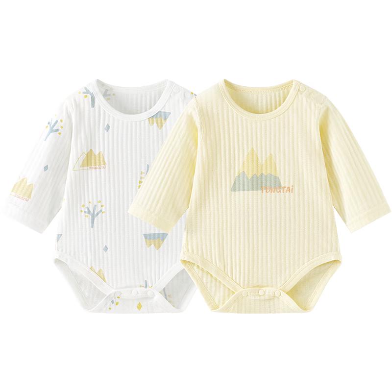 TONGTAI Baby Long Sleeve Cotton Romper Bodysuit