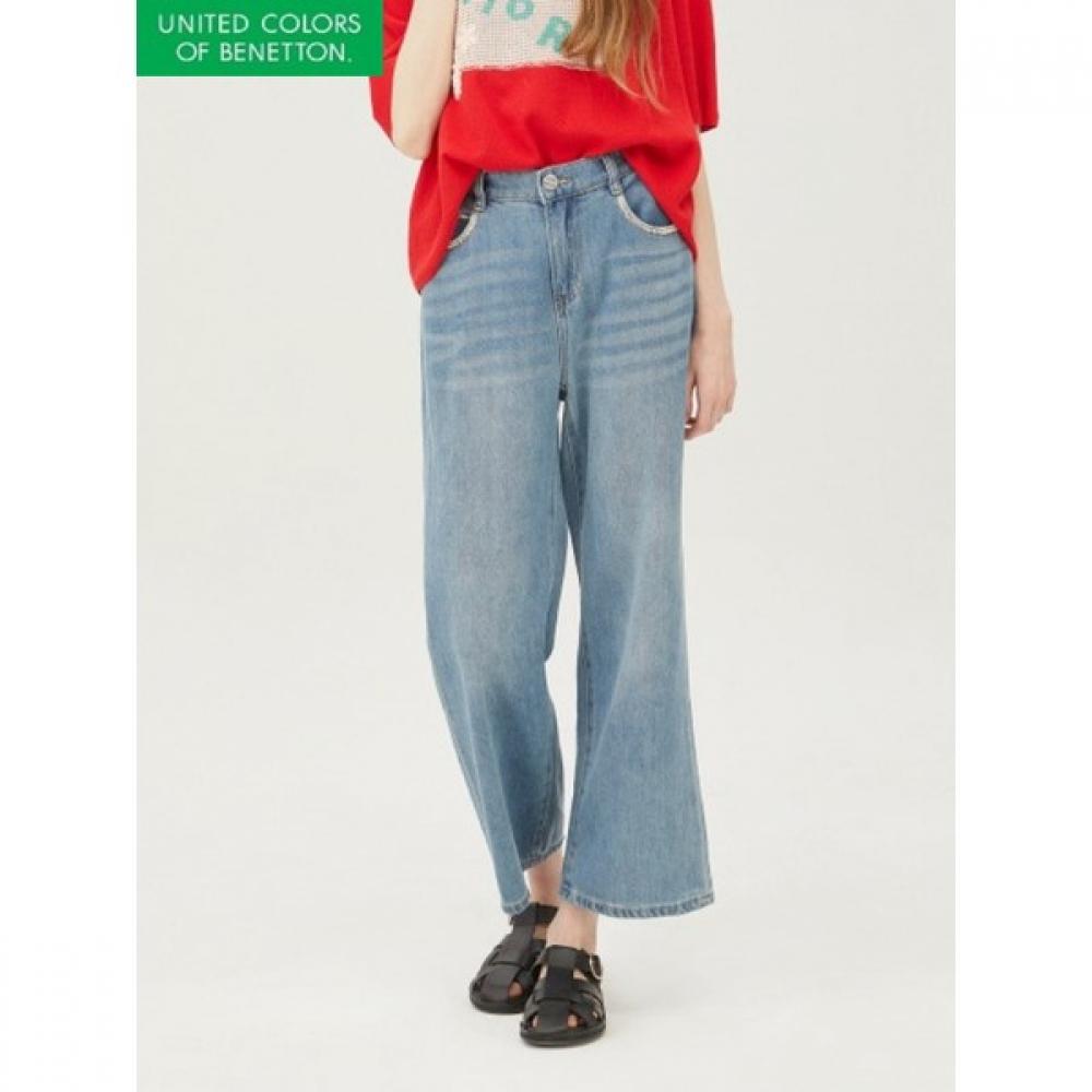 

[benetton] Pocket Line Washing Uniform Denim Pants Badpa4511 IN/42