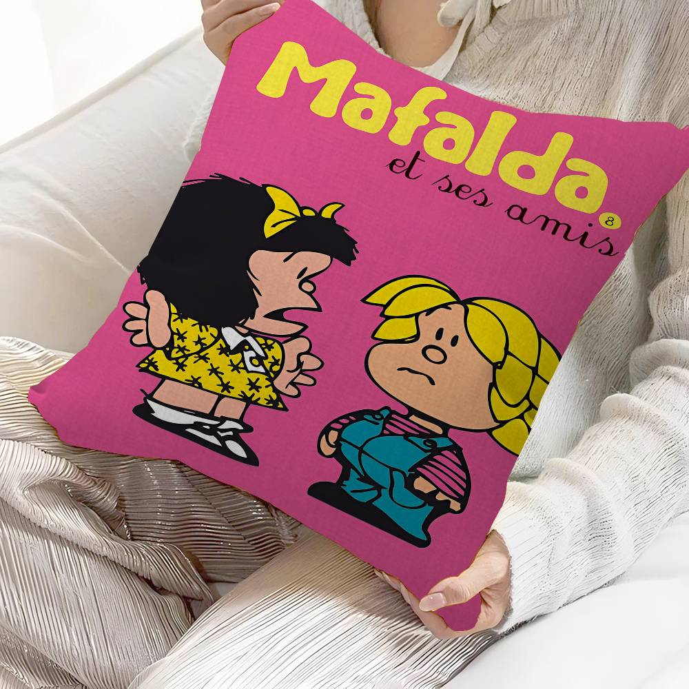 

MMafalda Comic Pillowcases Home Bedding Decorative Pillow Cover Wedding Super Soft Pillow Case 30x30 cm