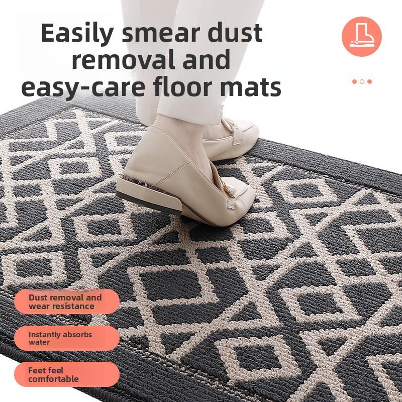 Entrance Door Mat for Hallway Skin-Friendly Polypropylene Woven Carpet Texture Anti-Slip Dustproof Durable & Safe Floor Rug