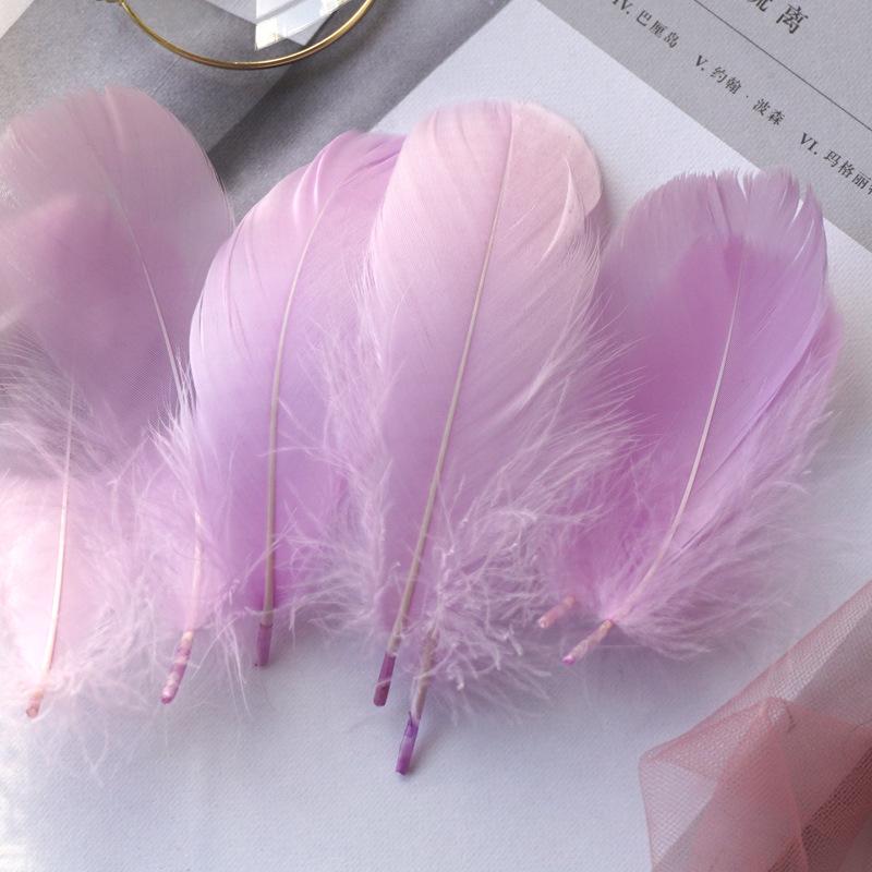 Natural Goose Feathers Plumes 4-8cm 8-12cm Swan Feather Plume for Home Decoration Craft DIY Wedding Jewelry Accessories 100pc