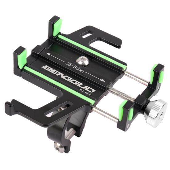 Bicycle Phone Holder Screw Mounted Adjustable Knob Anti-slip Shockproof Aluminum Alloy Phones Fixing Universal Handlebar Motorbike Cell Phone