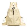 Women's Casual Outdoor Backpack - Lightweight, Solid Color for Junior & High School Students