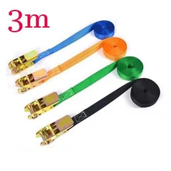 5m Tensioning Belts Adjustable Cargo Straps for Car Truck Boat Ratchet Tie-Down Belt for Luggage Bag Goods Bind Belts