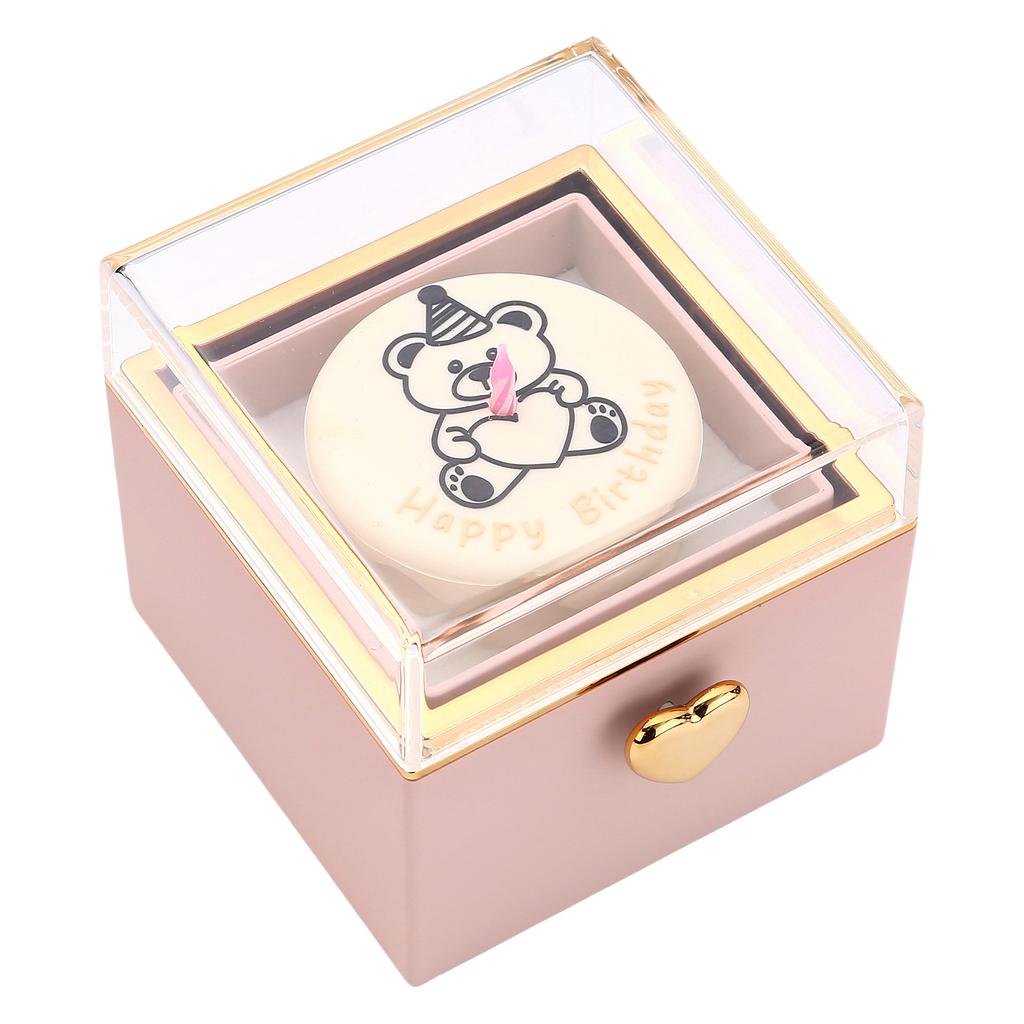 Elegant Rotating Ring Box for Proposals and Surprises Candle Holder Ring Case Elegant Jewelry Presentation Case