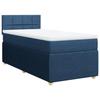VidaXL Slatted Bed Base with Mattress Blue 90x200 Cm Fabric 3287345