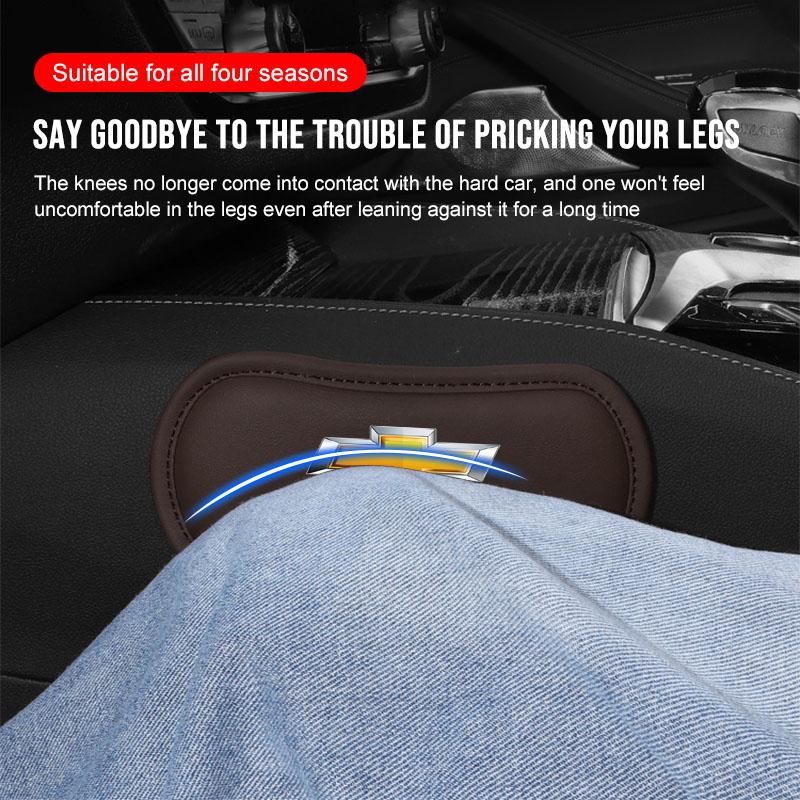 Car Interior Leg Knee Rest Pads Leather Cushion Car Styling For Chevrolet Colorado Captiva Malibu Trax Aveo Camaro Sonic Tahoe Impala Equinox Suburban