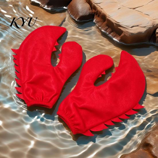 Funny Gag Gift for Adults 1 Pair Lobster Crab Claws Gloves, Novelty Themed Event Performance Outfit Claw Costume Halloween Costume, Carnival