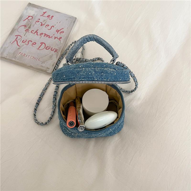 Fashion Quilted Shoulder Bag Ladies Power Bank Bag Fashion Lipstick Pack Trend Mini Box Crossbody Bag Zipper Purse Flap Handbag