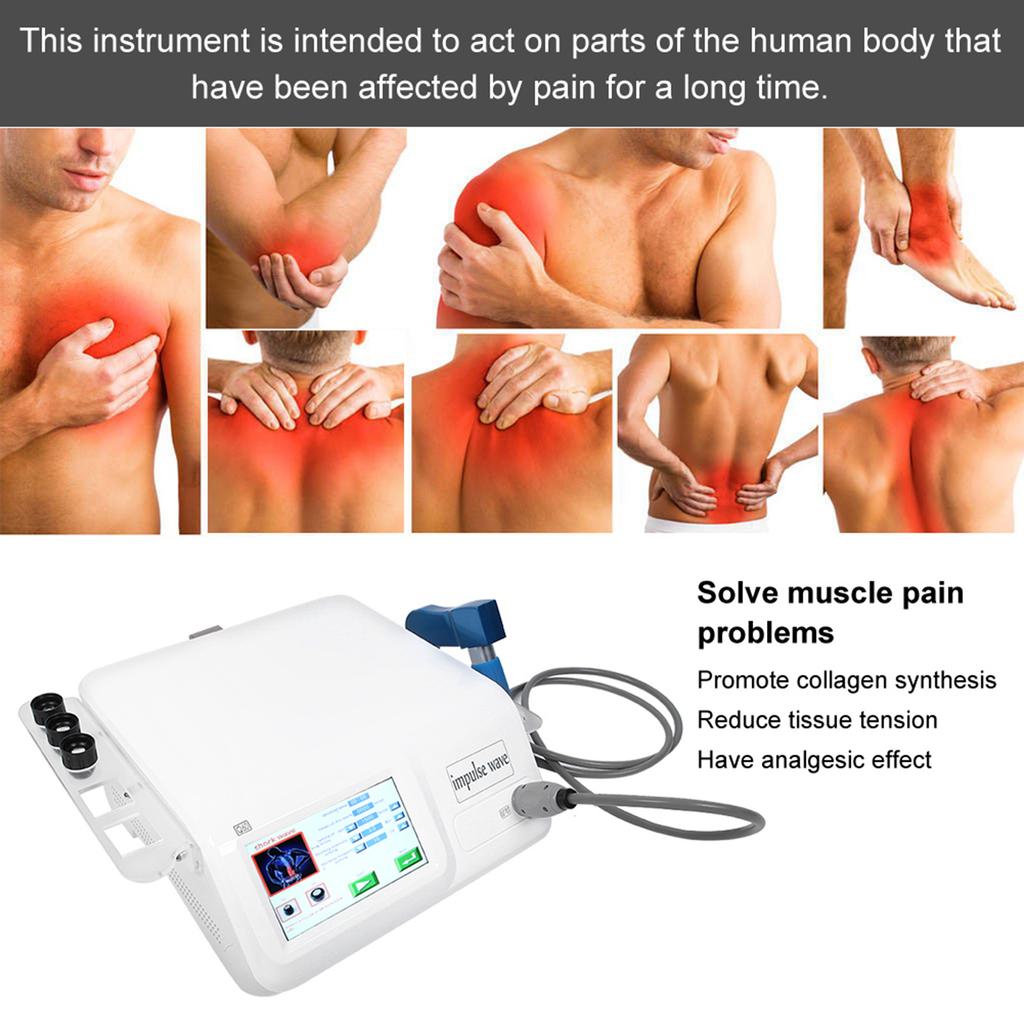 Shock Waves Treatments Therapy Machine Pain Relief Shockwave Physiotherapy InstrumentEU Plug