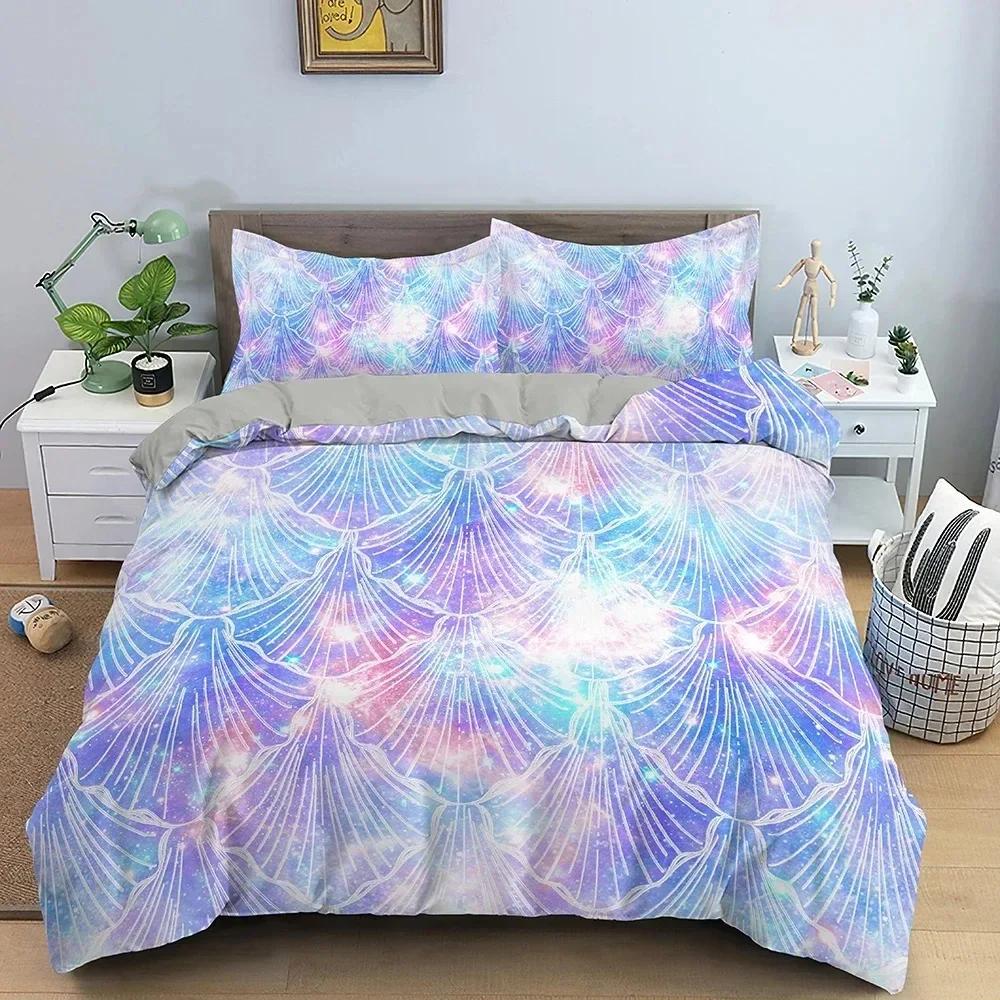 3D Sternenhimmel Bettbezug Set Luxus Galaxy Druck Bettwäscheset King Queen Full Bettdeckenbezug mit Kissenbezug Schlafzimmerdeko