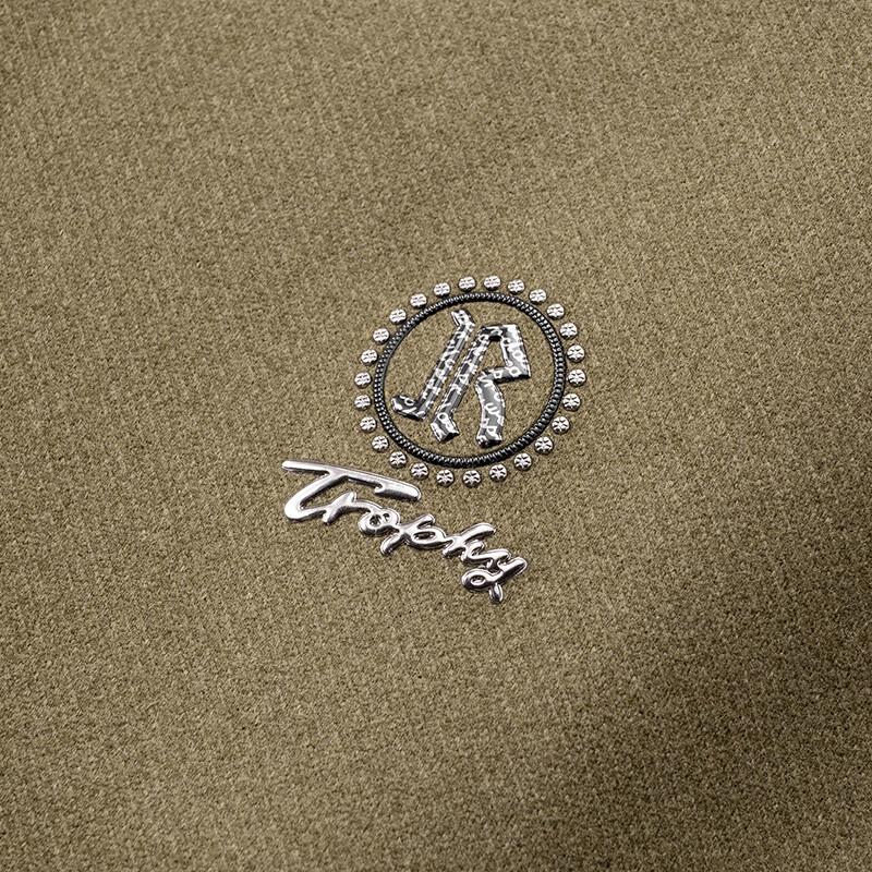 Dibenze Men's Plus Size Autumn Stretch De Velvet Short Sleeve T-Shirt