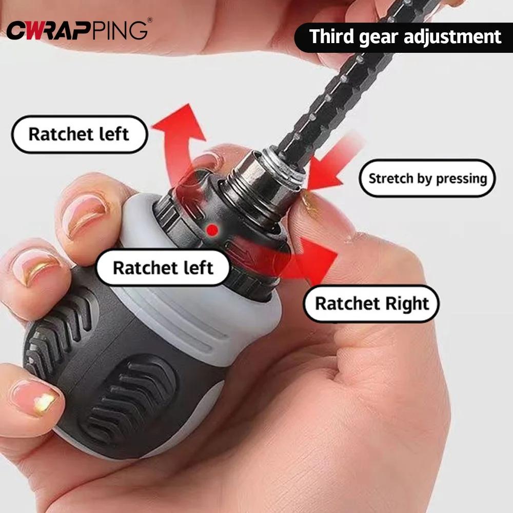 Motorcycle Repair Tool Screwdriver Telescopic Hand Labor-saving Slotted Multipurpose Tourist Magnetic for Car Motorcycle Repair