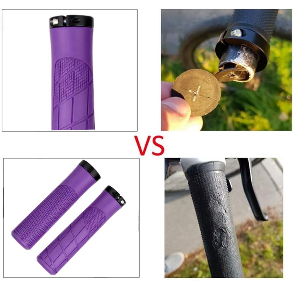 Jindizi Ergo 22mm Inner Universal or Spare Ergonomic Handlebar Grips with Shock Easy and Design for Kick Mountain and Cross Bikes Grips, Diameter,