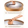 Durable 32cm Micro Pressure Steamer Wok Non Stick Multipurpose Steaming Frying Pan Soup Pot with Lid Gas Stove Pot Cooking Tools