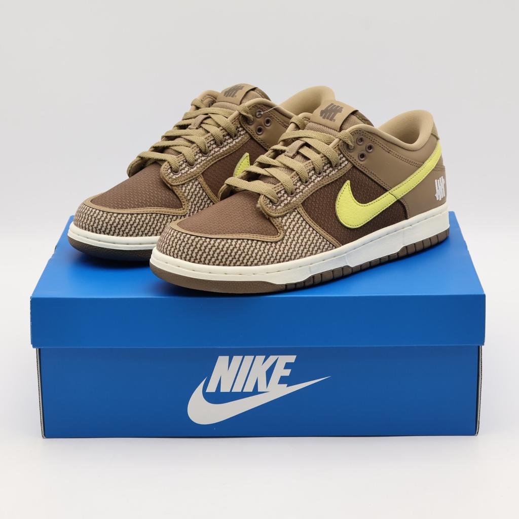 DH3061-200 Nike Dunk Low SP X Undefeated Brown Canteen Lemon Frost Palomino