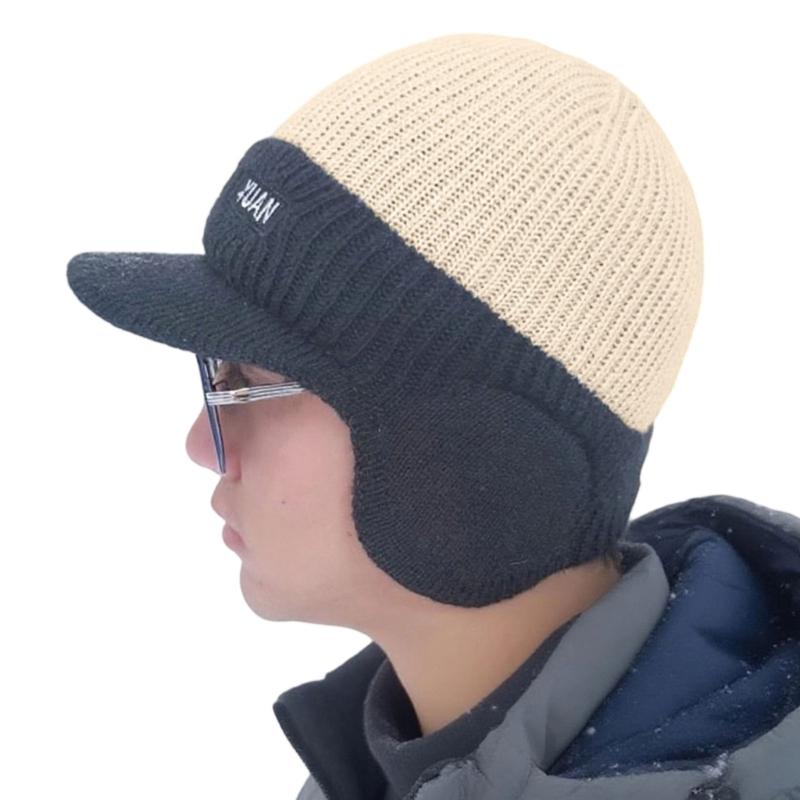Skiing Winter Hat Outdoor Cycling Hat Trendy Portable Hat Personality Hat for Outdoor Activity бежевый